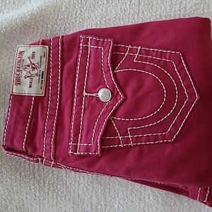 True Religion jeans, size 32, color pink